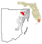 Miami-Dade County Florida Incorporated and Unincorporated areas Hialeah Highlighted